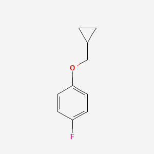 molecular formula C10H11FO B1375226 1-(Cyclopropylmethoxy)-4-fluorobenzene CAS No. 1340425-85-5