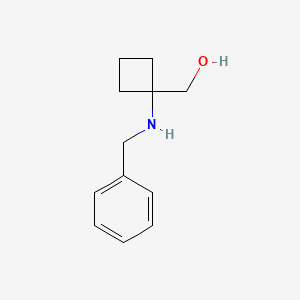 molecular formula C12H17NO B1375227 [1-(Benzylamino)cyclobutyl]methanol CAS No. 1147112-73-9