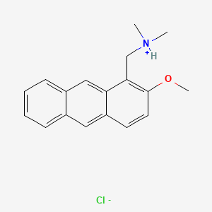 1-(Dimethylamino)methyl-2-methoxyanthracene hydrochloride