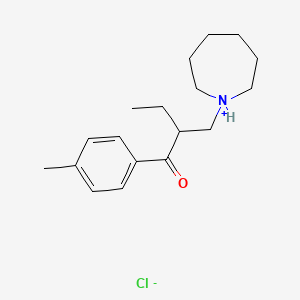 2-((Hexahydro-1H-azepin-1-yl)methyl)-4'-methylbutyrophenone hydrochloride