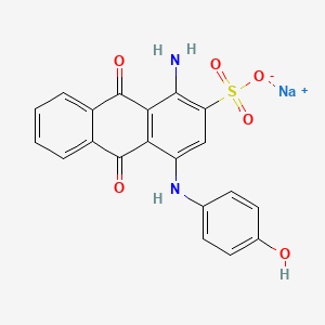 2-Anthraquinonesulfonic acid, 1-amino-4-((p-hydroxyphenyl)amino)-, sodium salt