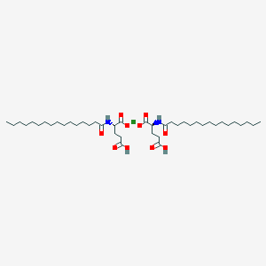 Dihydrogen bis(N-palmitoyl-L-glutamato(2-)-N,O)magnesate(2-)