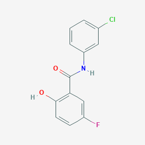 Benzamide, N-(3-chlorophenyl)-5-fluoro-2-hydroxy-