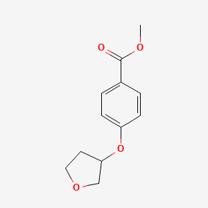 molecular formula C12H14O4 B1375234 4-(Oxolan-3-iloxi)benzoato de metilo CAS No. 1497119-78-4