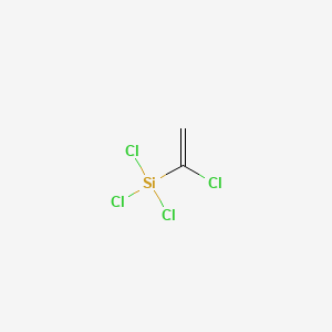 molecular formula C2H2Cl4Si B13752349 Silane, trichloro(1-chloroethenyl)- CAS No. 2441-27-2