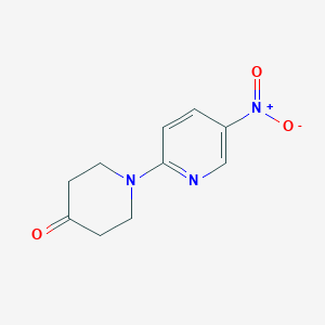 molecular formula C10H11N3O3 B13752365 1-(5-Nitropyridin-2-yl)piperidin-4-one 