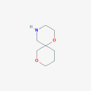 molecular formula C8H15NO2 B1375242 1,8-Dioxa-4-azaspiro[5.5]undecane CAS No. 1226975-76-3