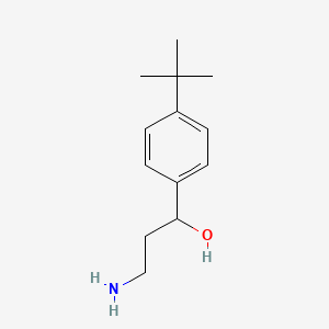 B1375251 3-Amino-1-(4-tert-butylphenyl)propan-1-ol CAS No. 1082392-21-9