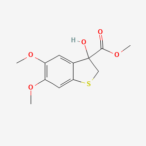 methyl 3-hydroxy-5,6-dimethoxy-2H-1-benzothiophene-3-carboxylate