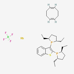 (-)-2,3-bis-((2S,5S)-2,5-diethylphospholano)benzo[b]thiophene(1,5-cyclooctadiene)rhodium(I)tetrafluoroborate