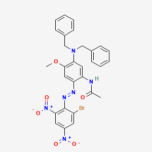 Acetamide, N-[5-[bis(phenylmethyl)amino]-2-[(2-bromo-4,6-dinitrophenyl)azo]-4-methoxyphenyl]-