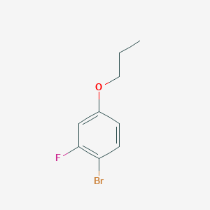 B1375256 1-Bromo-2-fluoro-4-propoxybenzene CAS No. 1242070-96-7