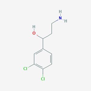 B1375259 3-Amino-1-(3,4-dichlorophenyl)propan-1-ol CAS No. 1082392-23-1