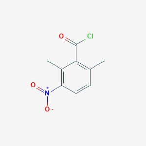 molecular formula C9H8ClNO3 B13752597 2,6-Dimethyl-3-nitrobenzoyl chloride CAS No. 6307-78-4