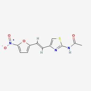 N-(4-(2-(5-Nitro-2-furanyl)ethenyl)-2-thiazolyl)acetamide