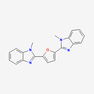 1H-Benzimidazole, 2,2'-(2,5-furandiyl)bis[1-methyl-