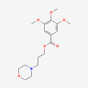 Benzoic acid, 3,4,5-trimethoxy-, 3-morpholinopropyl ester