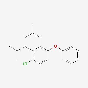 molecular formula C20H25ClO B13752700 Diphenyl ether, monochloro diisobutyl derivative CAS No. 70624-14-5