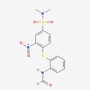 N-(2-((4-((Dimethylamino)sulphonyl)-2-nitrophenyl)thio)phenyl)formamide