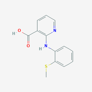 molecular formula C13H12N2O2S B13752720 2-(2-Methylsulfanyl-phenylamino)-nicotinic acid 