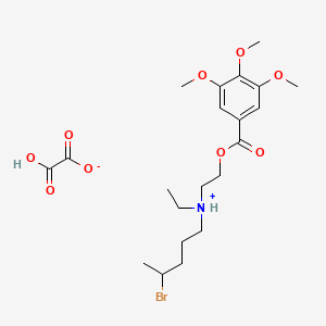 Benzoic acid, 3,4,5-trimethoxy-, 2-((5-bromopentyl)ethylamino)ethyl ester, oxalate