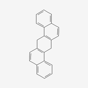 molecular formula C22H16 B13752742 DIBENZ(a,h)ANTHRACENE, 7,14-DIHYDRO- CAS No. 57816-08-7