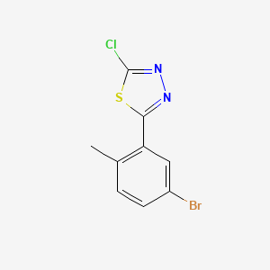 2-(5-Bromo-2-methylphenyl)-5-chloro-1,3,4-thiadiazole