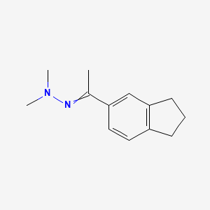 2-[1-(2,3-Dihydro-1h-inden-5-yl)ethylidene]-1,1-dimethylhydrazine