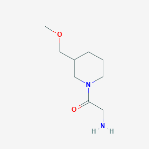 molecular formula C9H18N2O2 B1375297 2-Amino-1-(3-methoxymethyl-piperidin-1-yl)-ethanone CAS No. 1353983-08-0