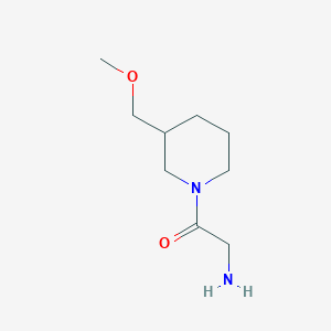 molecular formula C9H18N2O2 B1375297 2-氨基-1-(3-甲氧基甲基-哌啶-1-基)-乙酮 CAS No. 1353983-08-0