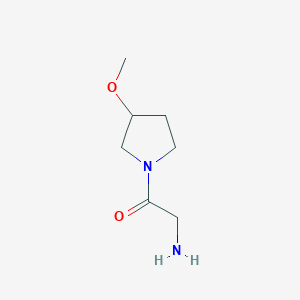 molecular formula C7H14N2O2 B1375298 2-Amino-1-(3-methoxy-pyrrolidin-1-yl)-ethanone CAS No. 1353948-27-2