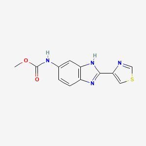 5-Benzimidazolecarbamic acid, 2-(4-thiazolyl)-, methyl ester