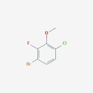 molecular formula C7H5BrClFO B1375302 1-Bromo-4-chloro-2-fluoro-3-methoxybenzene CAS No. 943832-96-0