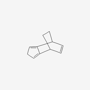 molecular formula C11H12 B13753033 Tricyclo(5.2.2.02,6)undeca-2,5,8-triene CAS No. 73321-24-1