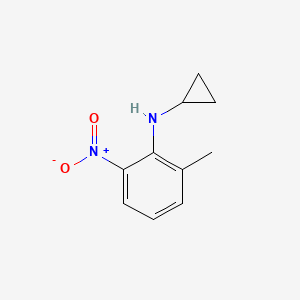 molecular formula C10H12N2O2 B1375307 N-cyclopropyl-2-methyl-6-nitroaniline CAS No. 1353977-68-0
