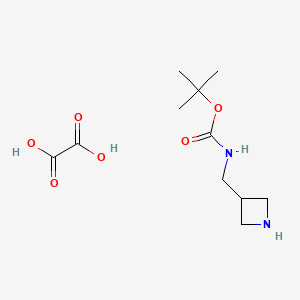 molecular formula C11H20N2O6 B1375308 tert-Butyl (azetidin-3-ylmethyl)carbamate oxalate CAS No. 1187929-81-2
