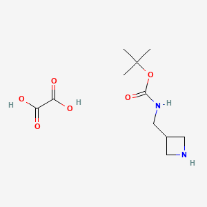 molecular formula C11H20N2O6 B1375308 叔丁基（氮杂环丁-3-基甲基）氨基甲酸酯草酸盐 CAS No. 1187929-81-2