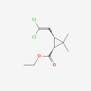 Cyclopropanecarboxylic acid, 3-(2,2-dichloroethenyl)-2,2-dimethyl-, ethyl ester, (1R,3R)-rel-