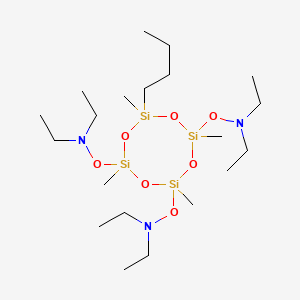 Ethanamine, N,N',N''-[(8-butyl-2,4,6,8-tetramethylcyclotetrasiloxane-2,4,6-triyl)tris(oxy)]tris[N-ethyl-