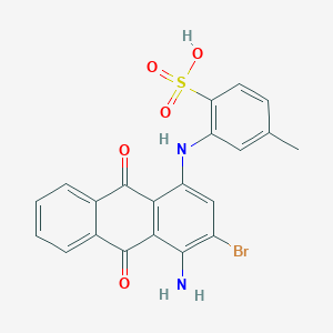 4-((4-Amino-3-bromo-9,10-dihydro-9,10-dioxo-1-anthryl)amino)toluene-3-sulphonic acid