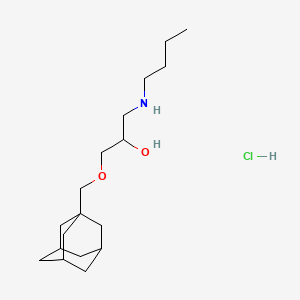 2-Propanol, 1-(1-adamantylmethoxy)-3-butylamino-, hydrochloride