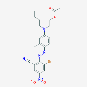 Benzonitrile, 2-[[4-[[2-(acetyloxy)ethyl]butylamino]-2-methylphenyl]azo]-3-bromo-5-nitro-