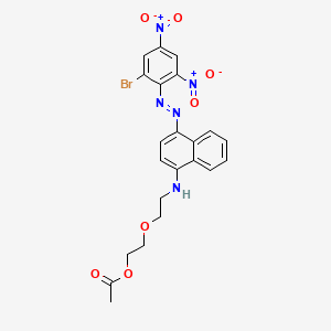 2-(2-((4-((2-Bromo-4,6-dinitrophenyl)azo)-1-naphthyl)amino)ethoxy)ethyl acetate