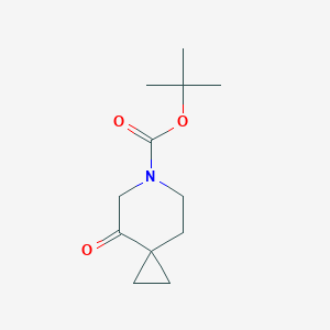 molecular formula C12H19NO3 B1375346 叔丁基4-氧代-6-氮杂螺[2.5]辛烷-6-羧酸酯 CAS No. 1101840-74-7