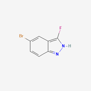 molecular formula C7H4BrFN2 B1375356 5-溴-3-氟-1H-吲唑 CAS No. 1211537-09-5