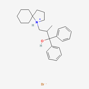 1-Azaspiro(4,5)decane-1-propanol, beta-methyl-alpha,alpha-diphenyl-, hydrobromide