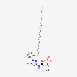 o-(((4,5-Dihydro-1-(2-(octadecylthio)phenyl)-5-oxo-1H-pyrazol-3-yl)amino)carbonyl)benzenesulphonic acid