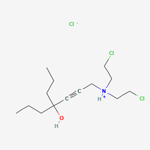 4-Propyl-1-(bis(2-chloroethyl)amino)-2-heptyn-4-ol hydrochloride