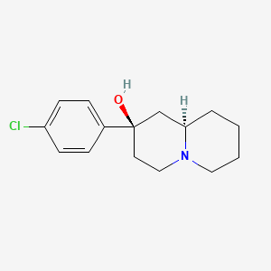 (2R,9aR)-2-(4-chlorophenyl)-1,3,4,6,7,8,9,9a-octahydroquinolizin-2-ol