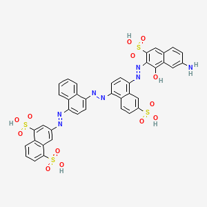 3-[[4-[[4-[(7-Amino-1-hydroxy-3-sulfonaphthalen-2-yl)diazenyl]-6-sulfonaphthalen-1-yl]diazenyl]naphthalen-1-yl]diazenyl]naphthalene-1,5-disulfonic acid